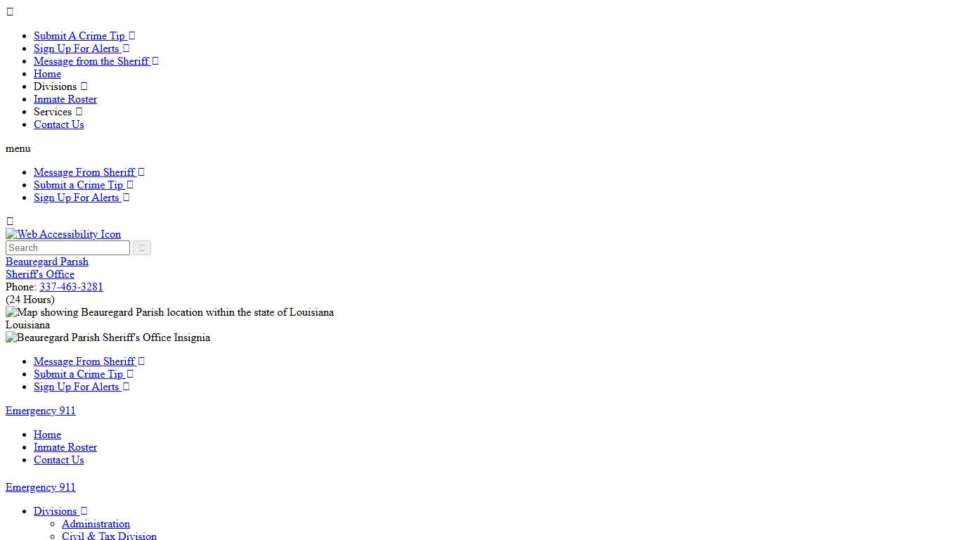 Inmate Roster - Current Inmates Booking Date Descending - Beauregard Parish Sheriff's Office